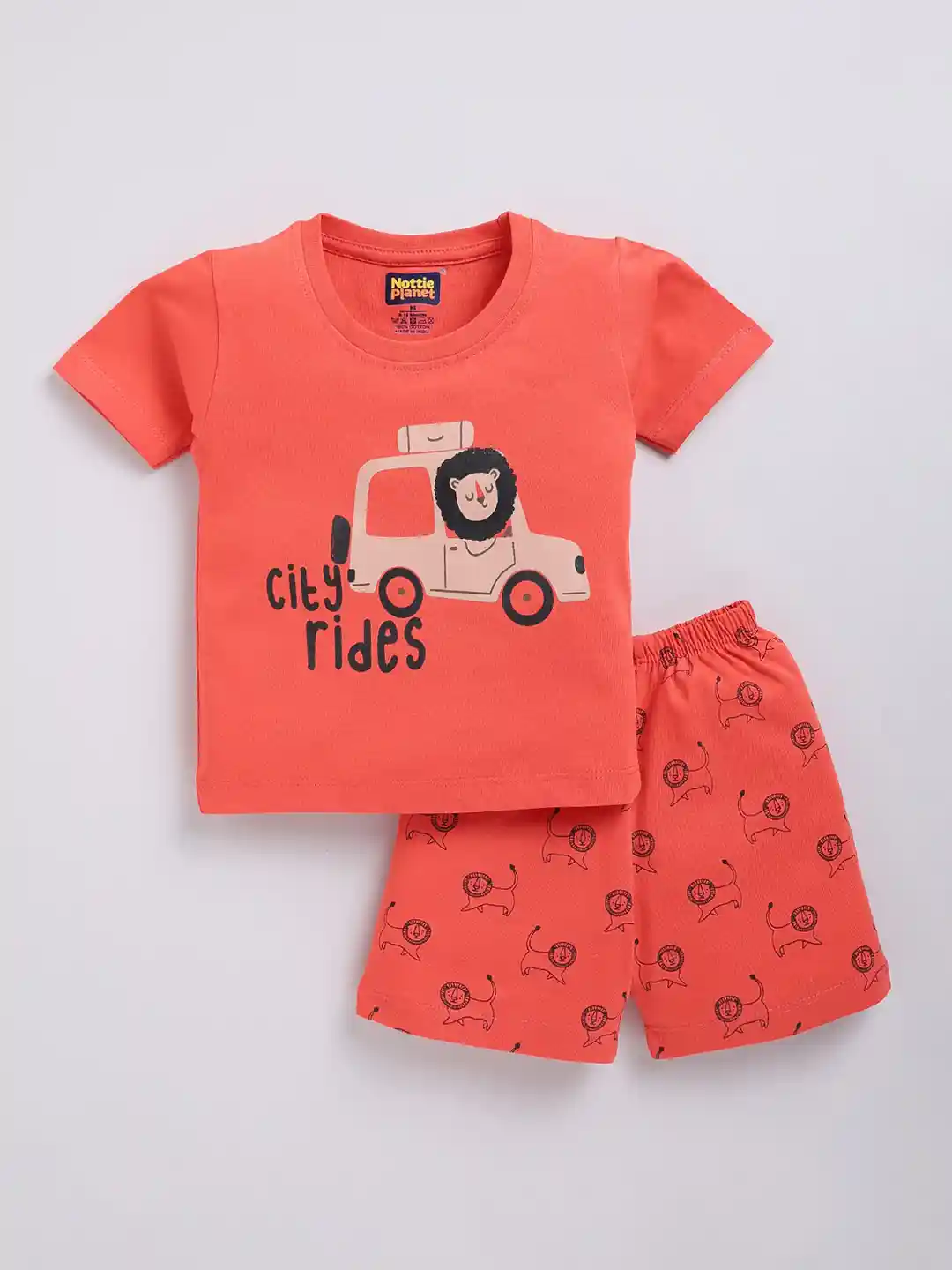 Buy Nottie Planet Boys Typography Printed Pure Cotton T-shirt with