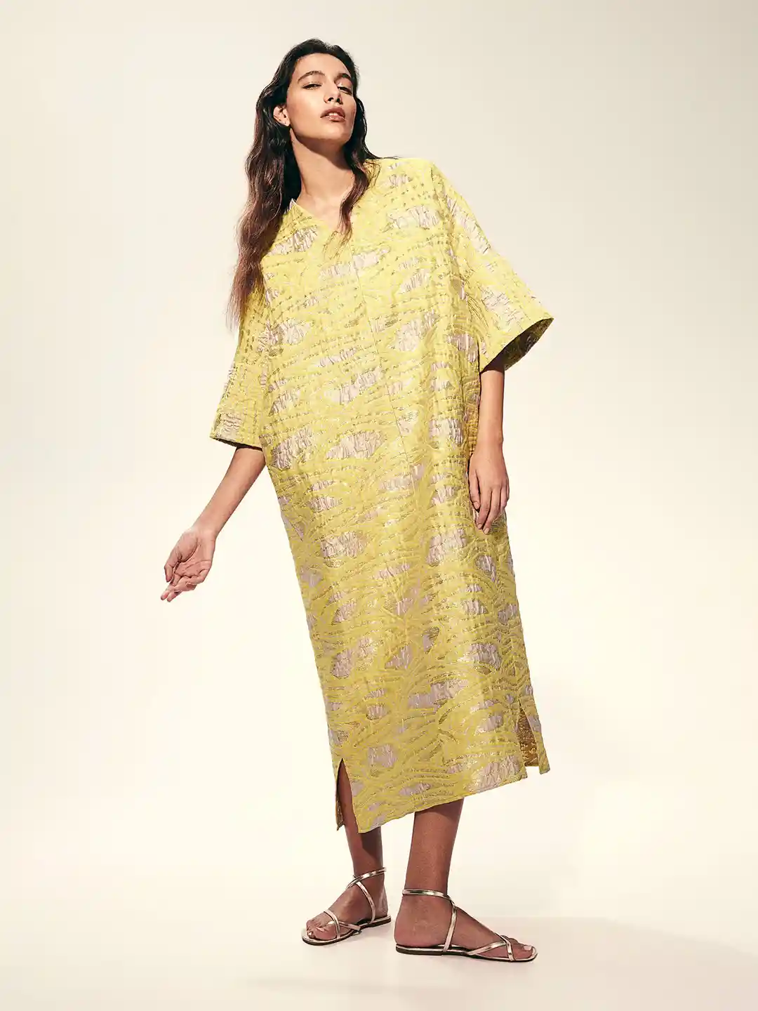 Buy H&M Brocade Kaftan Dress Dresses for Women 28176682 Myntra