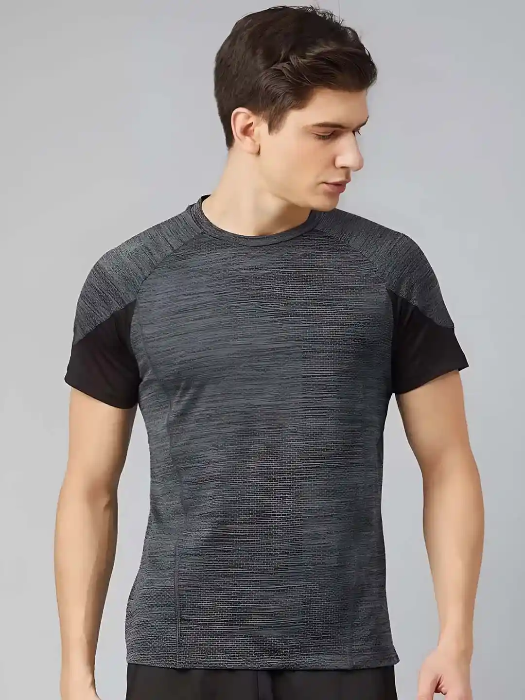 Buy DIDA Self Design Round Neck Dri-FIT T-shirt Tshirts for Men - Main Image