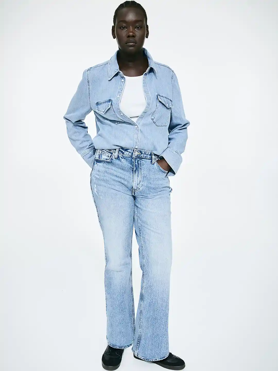 Buy H&M Women Curvy Fit Bootcut High Jeans Jeans for Women