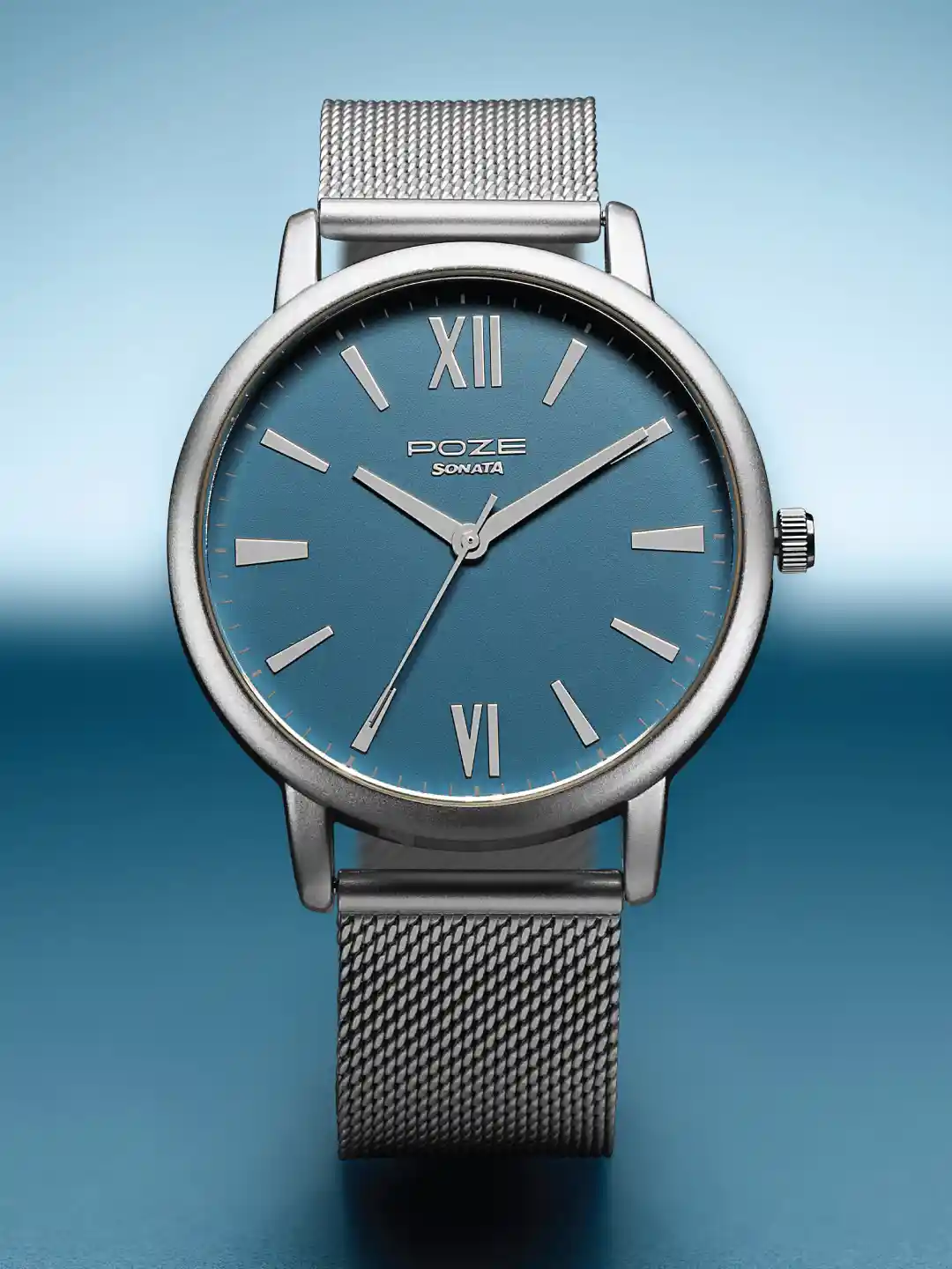 Nylon Strap Sonata Analog White Dial Men's Watch Sonata Poze