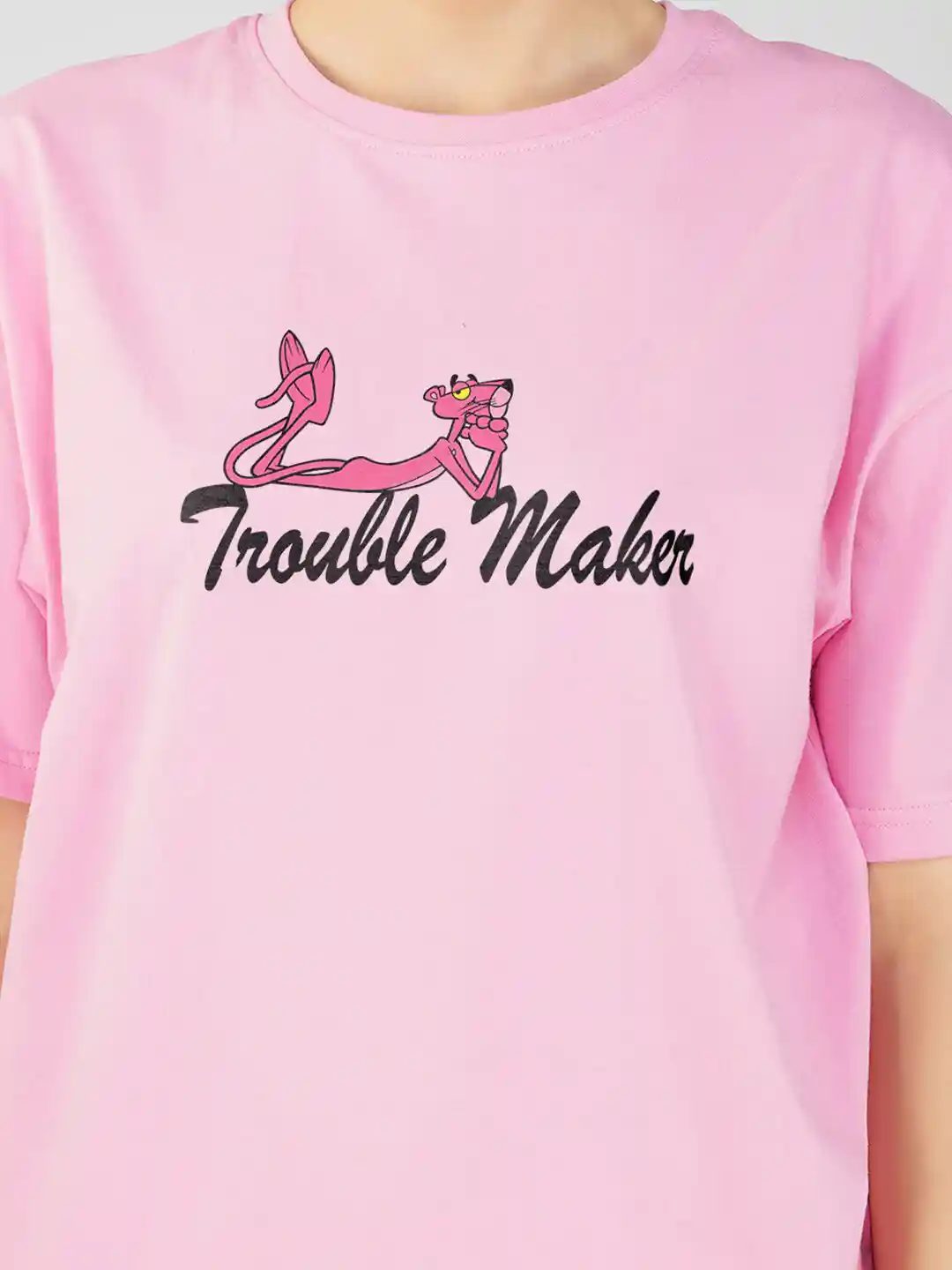 Oversized Shirt Pink Panther Men's Shirt Buy Crazymonk Pink