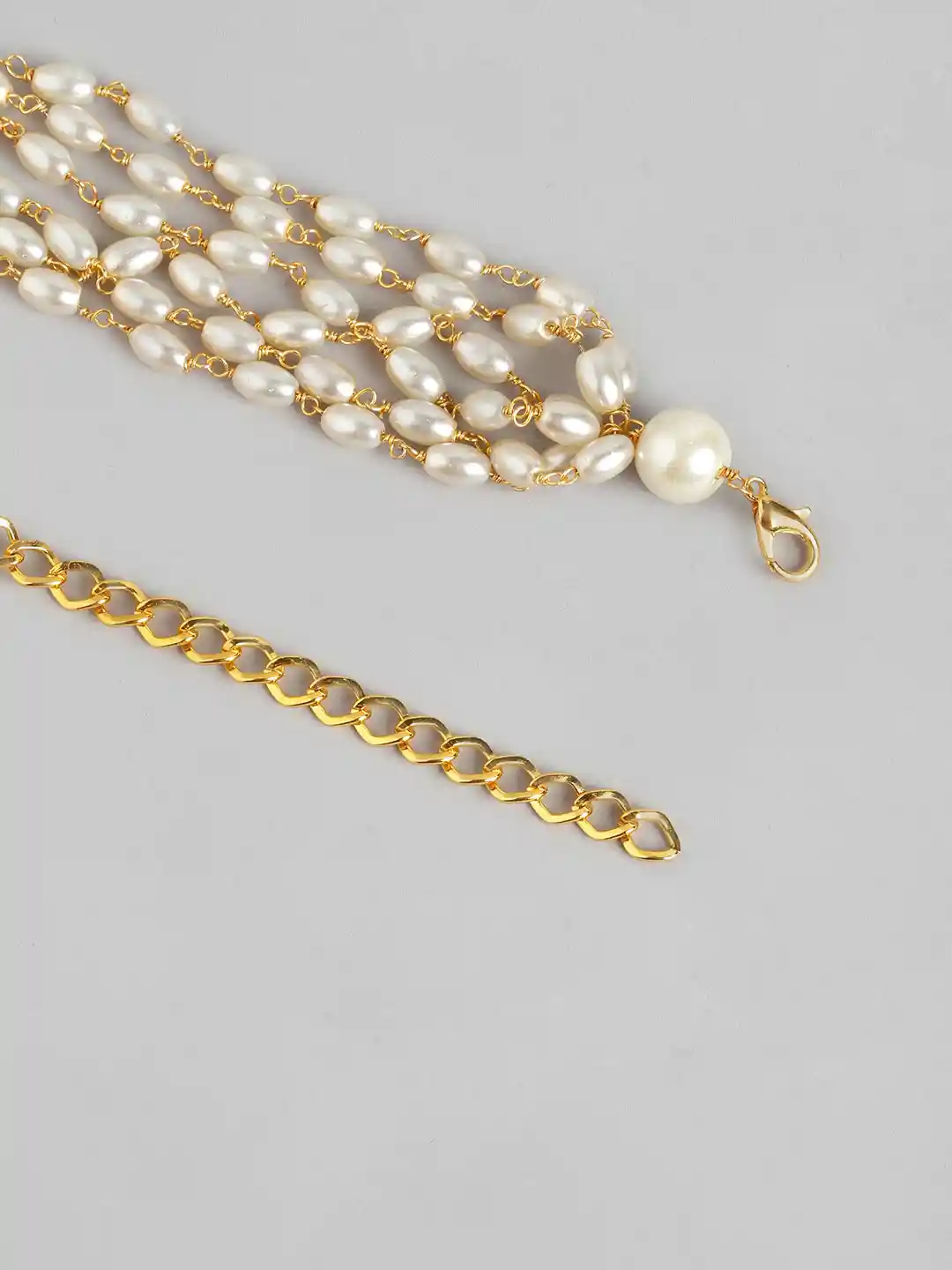Buy Anouk Gold-Plated Layered Pearl Jewellery Set Jewellery Set