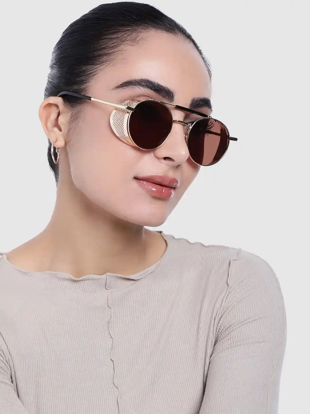 Buy DressBerry Unisex Round Sunglasses with UV Protected Lens