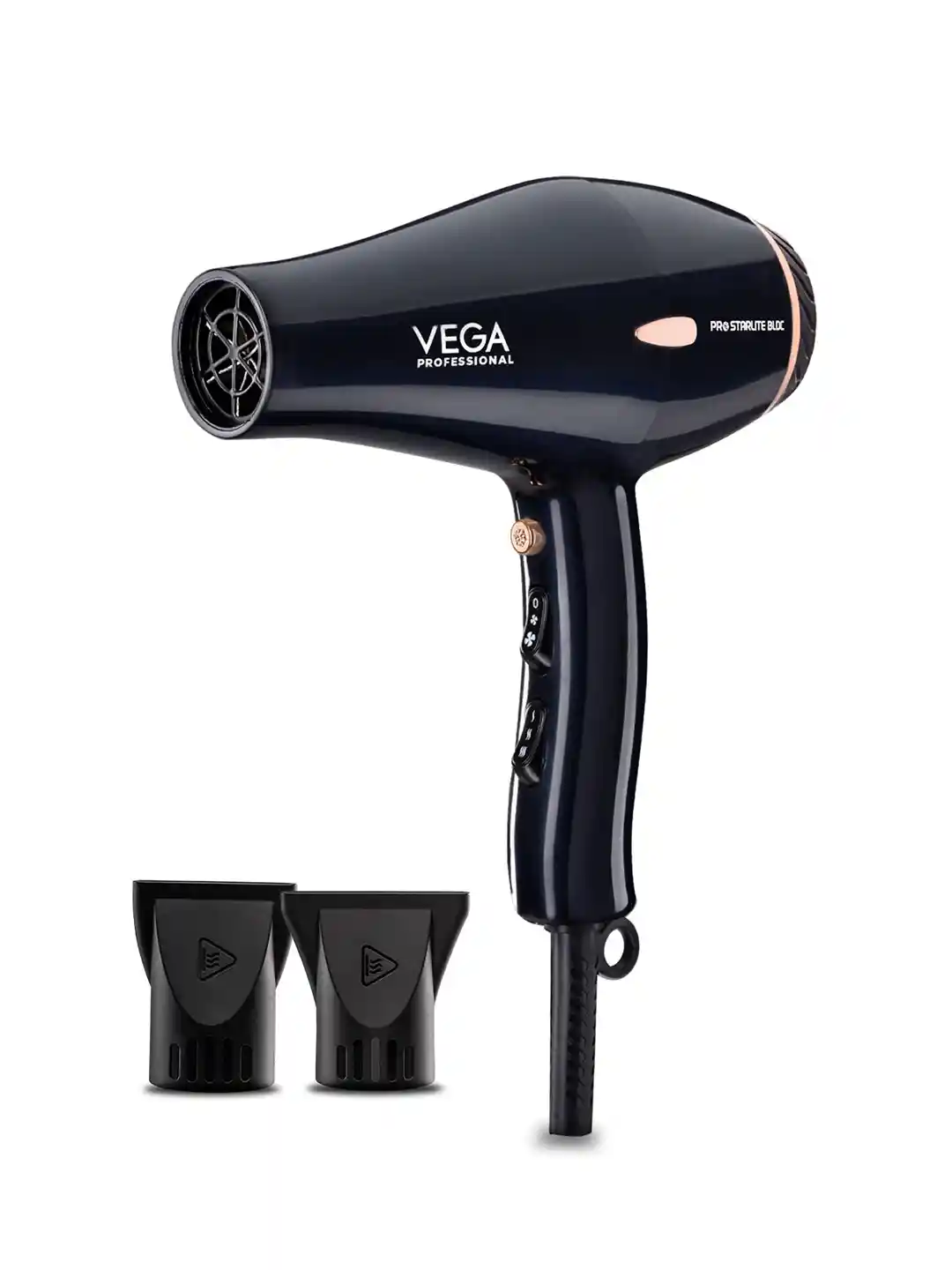 VEGA PROFESSIONAL VPPHD-12 Pro Starlite BLDC Hair Dryer with Heat  Settings Navy Blue