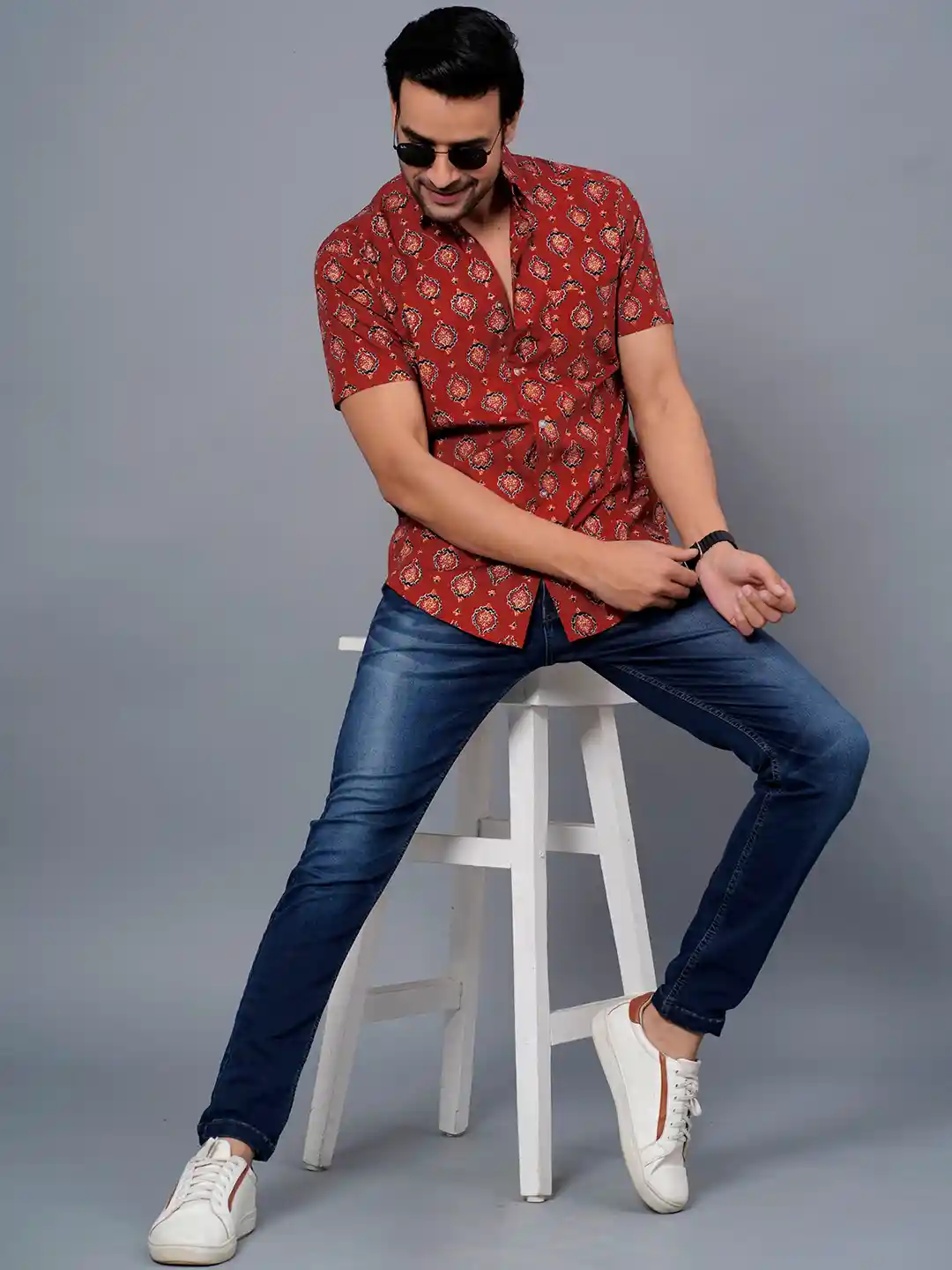 Buy JAIPURI COLLECTION Standard Opaque Geometric Printed Cotton