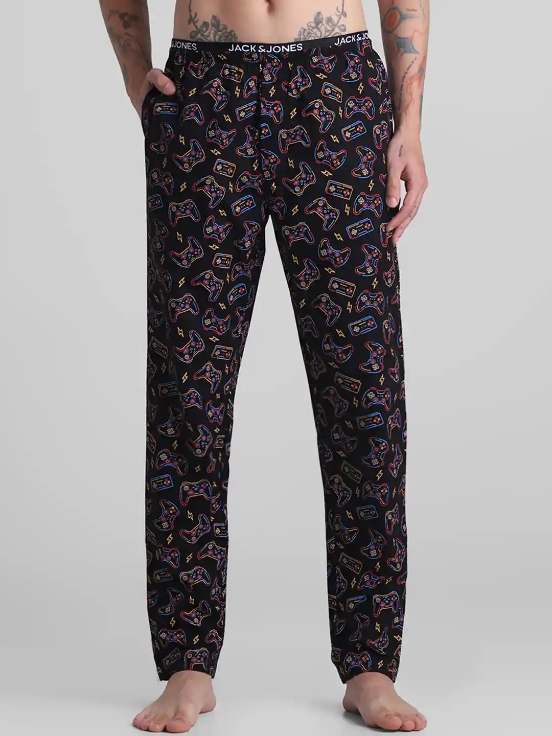 Pure Cotton Cotton Night Pants For Gents Jack Jones Men Printed