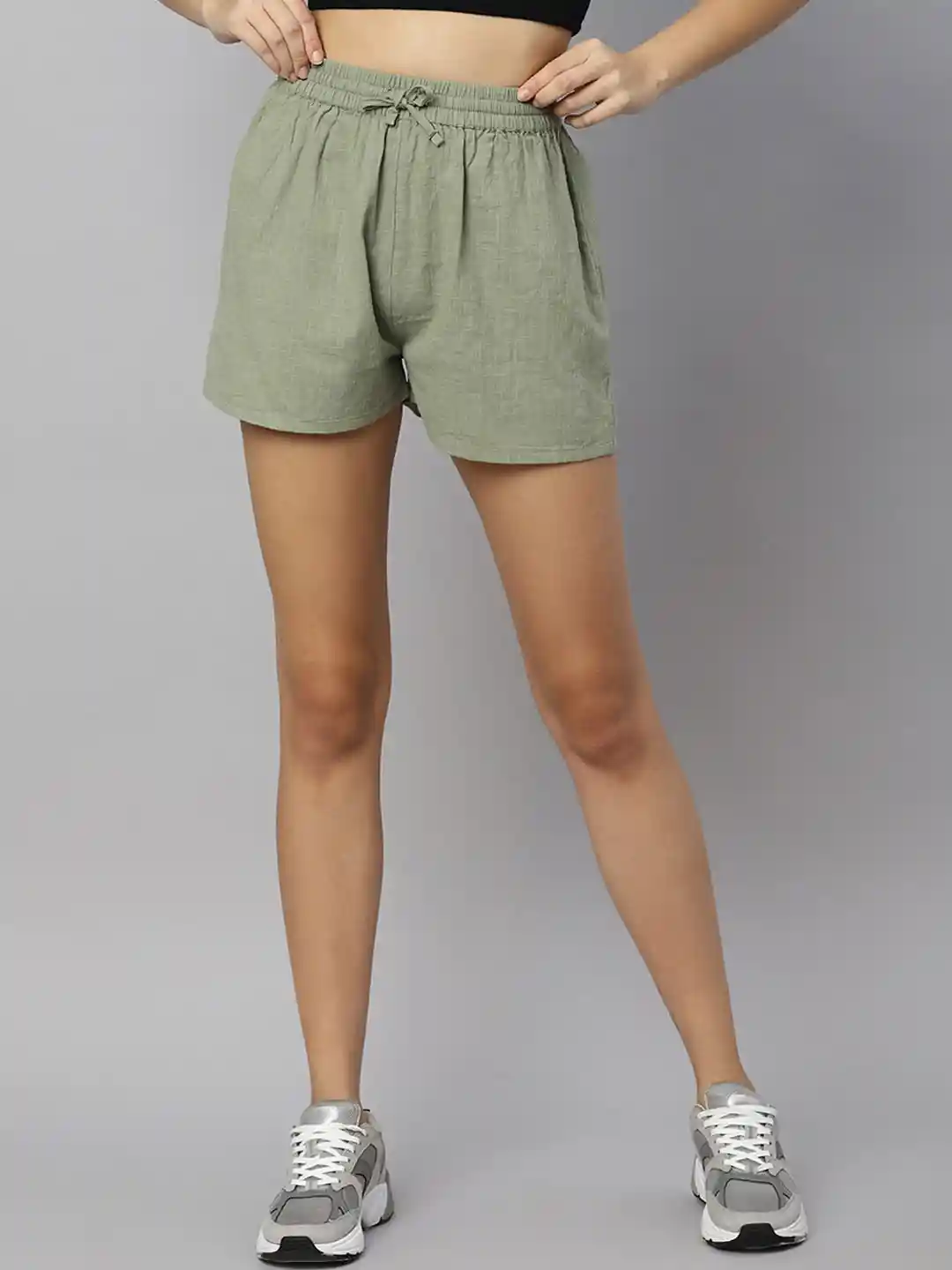 ANAI Women High-Rise Cotton Shorts