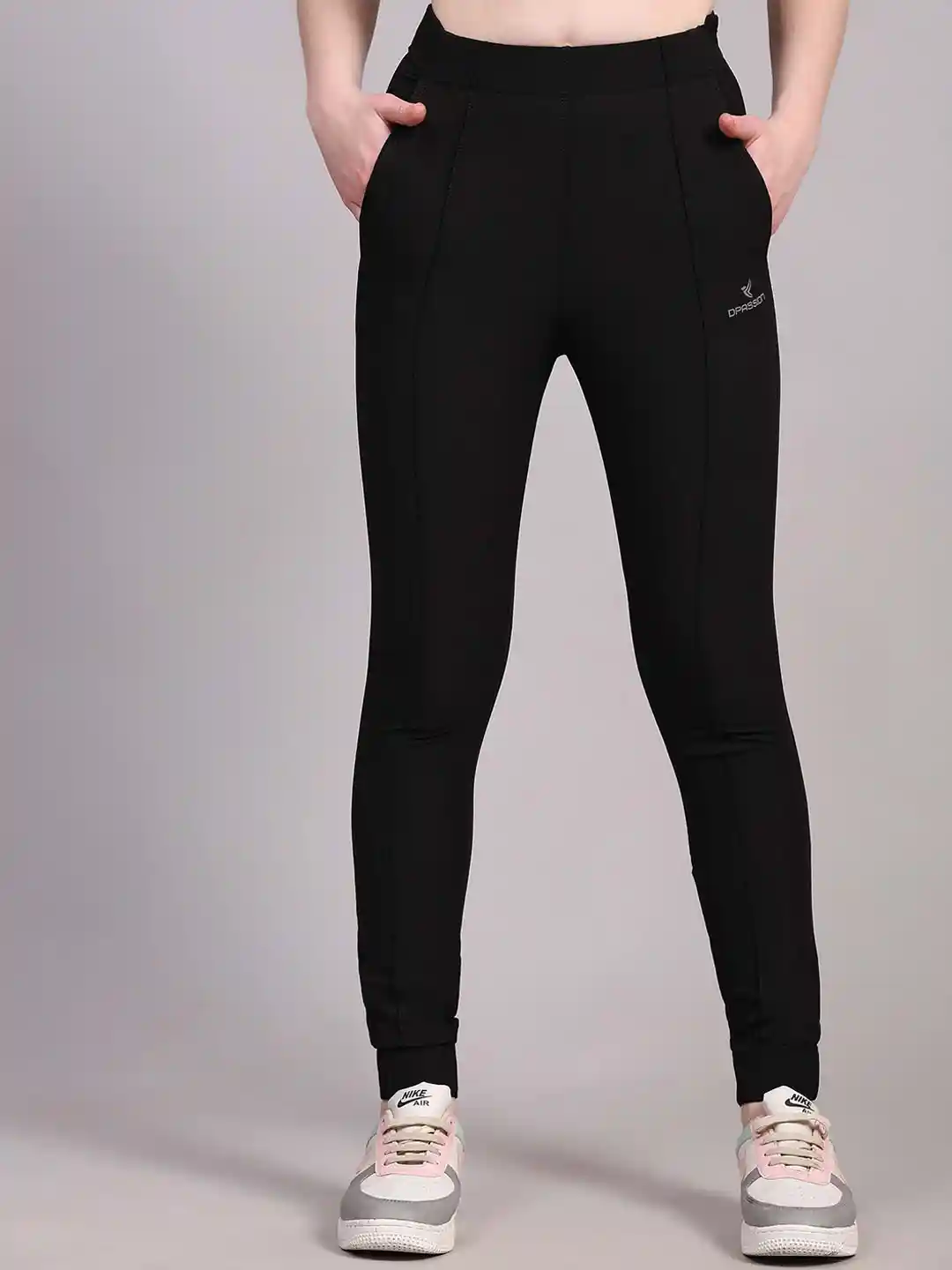 Buy Dpassion Women Slim Fit Mid-Rise Running Sports Joggers