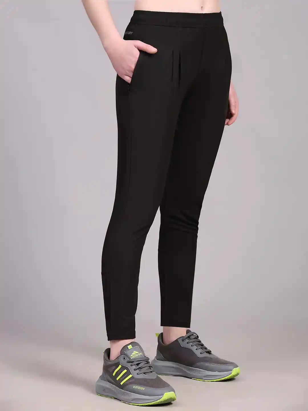 Dpassion Women Mid-Rise Running Sports Track Pants