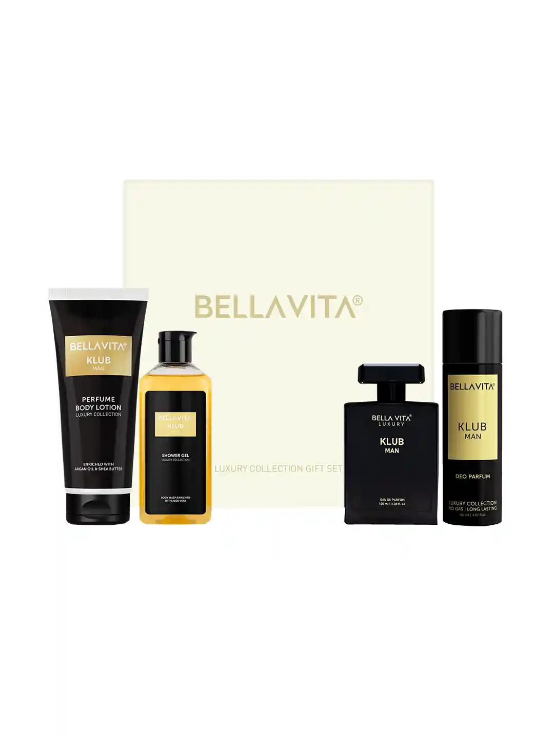 Buy Bella Vita Organic Klub Man Shower Gel-Body Lotion-EDP