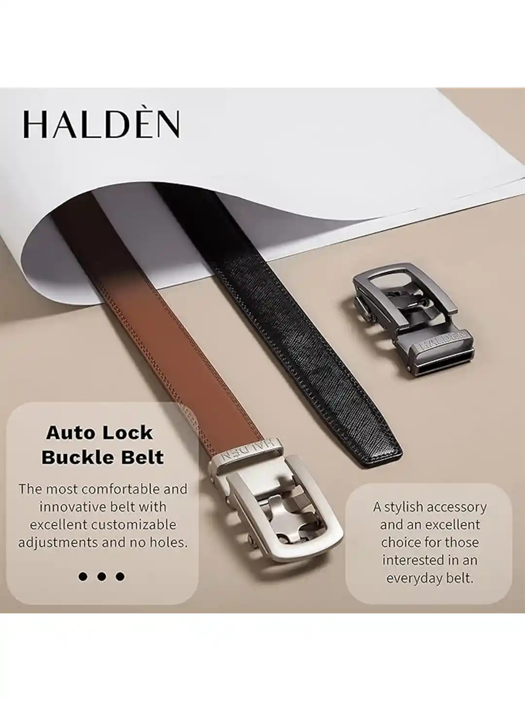 Buy HALDEN Men Textured Leather Formal Belt Belts for Men