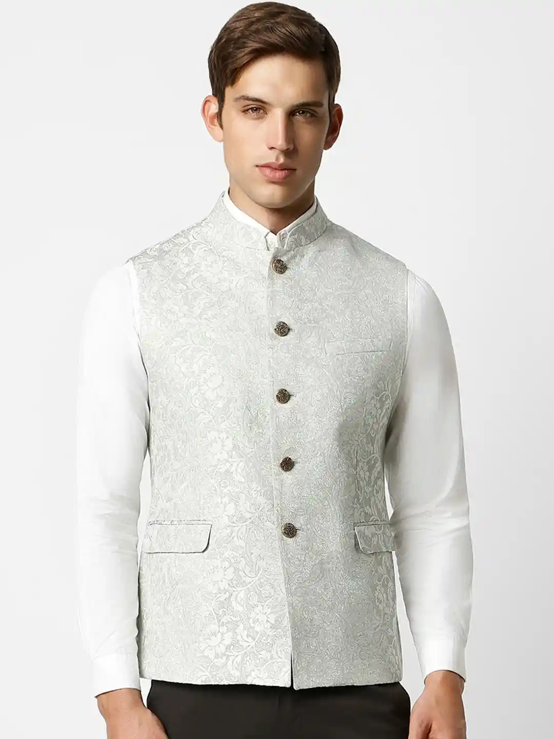 Buy Van Heusen Floral Printed Nehru Jacket Nehru Jackets for Men