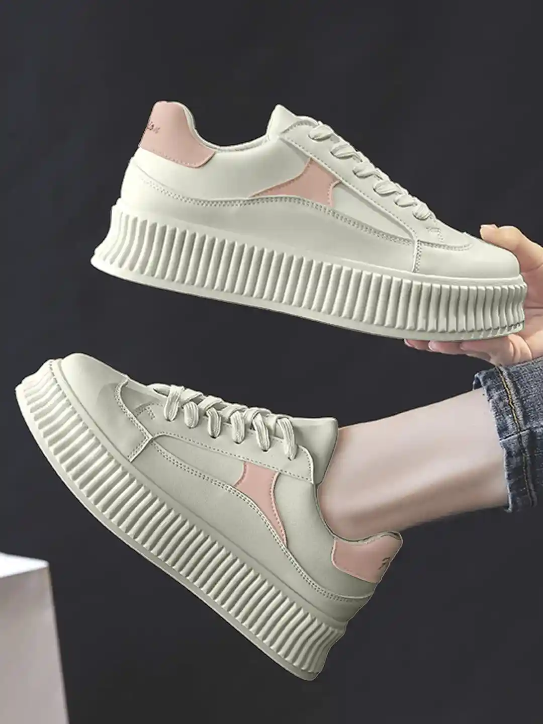 Buy LULU SKY Women Lace Up Trainers Casual Shoes for Women - Main Image