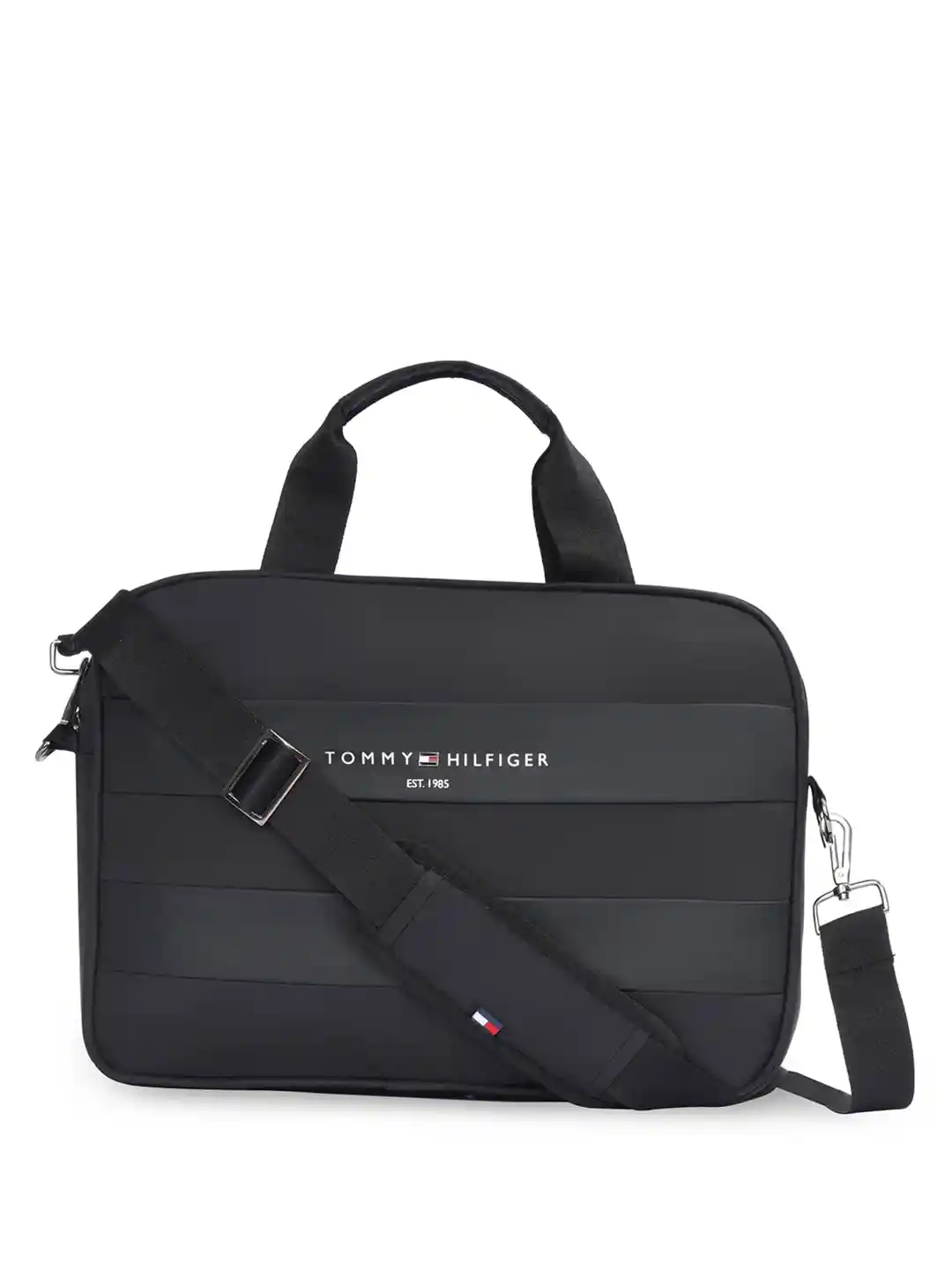 leather tommy hilfiger sport mix computer bag