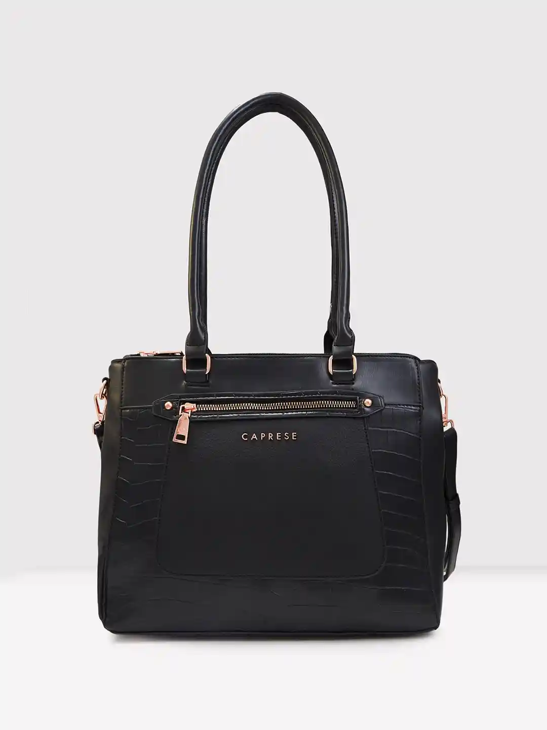 Buy Caprese Textured Leather Structured Shoulder Bag Handbags