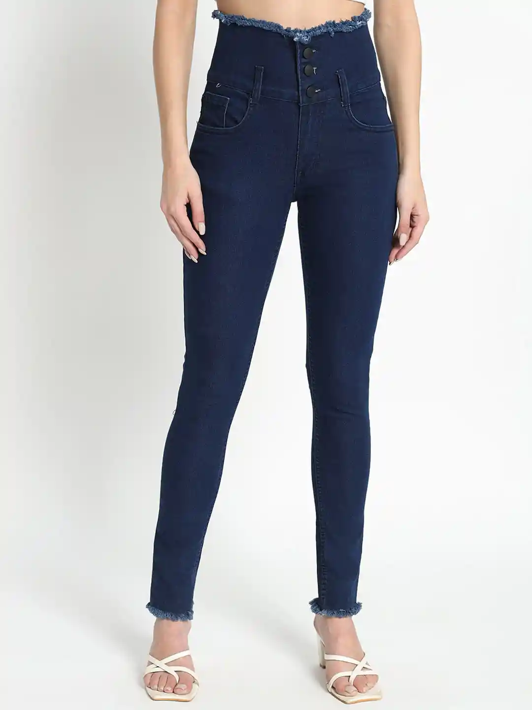 Buy AngelFab Women Jean Skinny Fit High-Rise Cotton Jeans Jeans