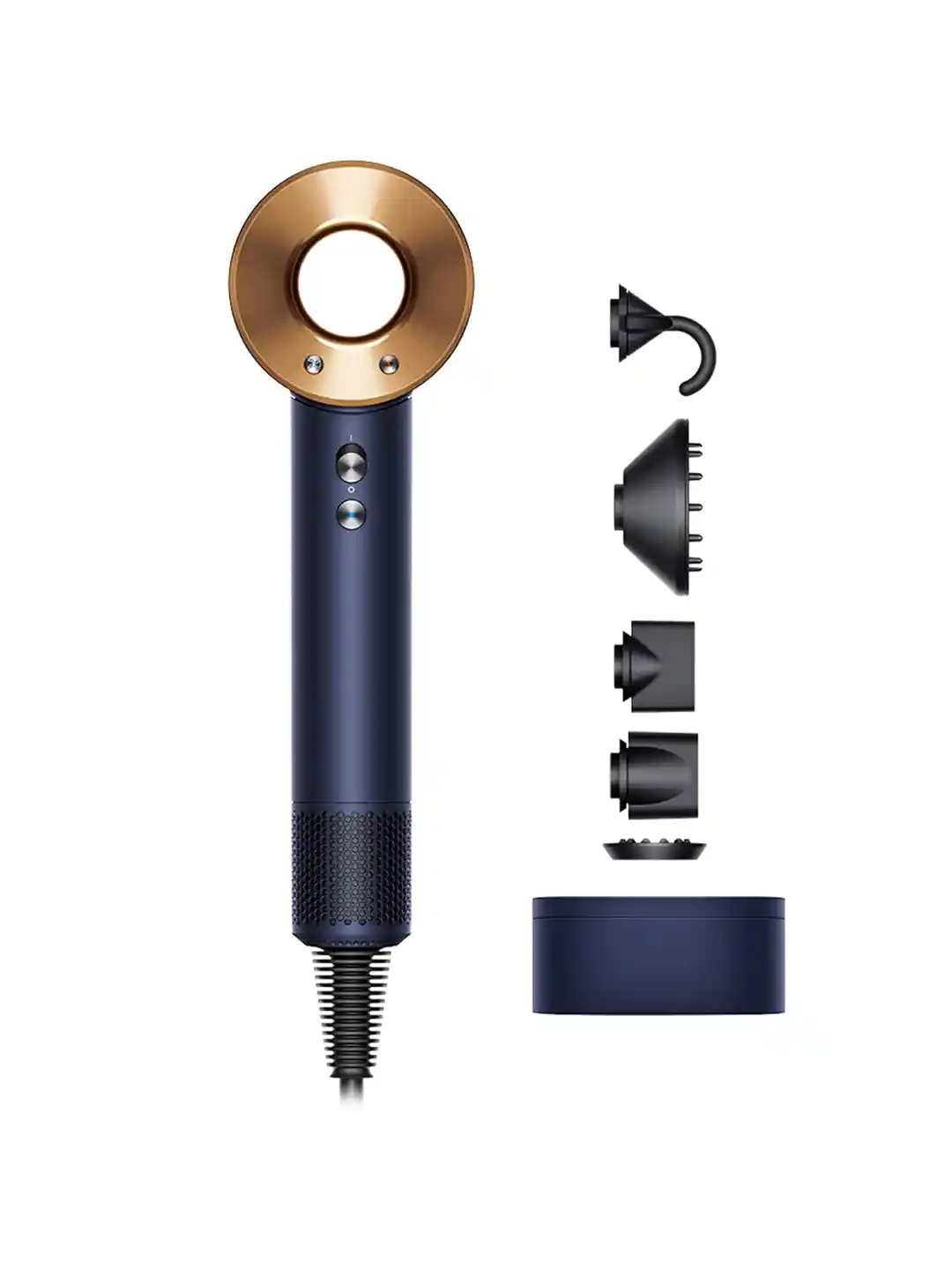 dyson Supersonic Hair Dryer With Heat Control Prussian Blue Rich Copper