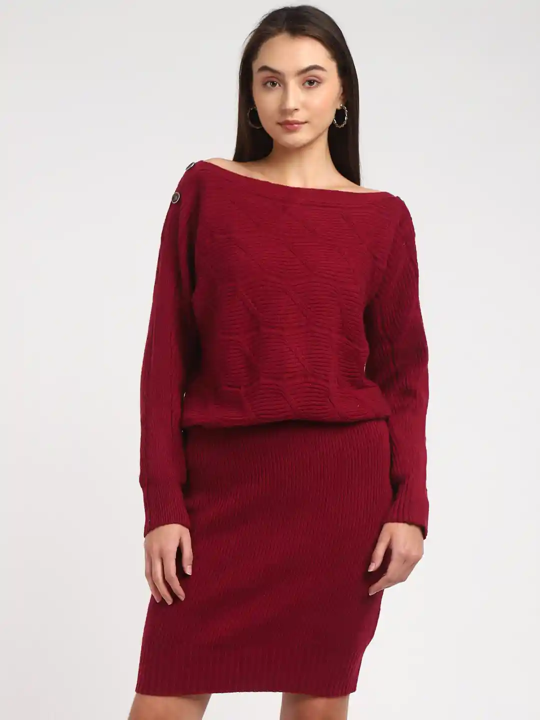 Buy GUESS Self Design Jumper Dress Dresses for Women 28461282