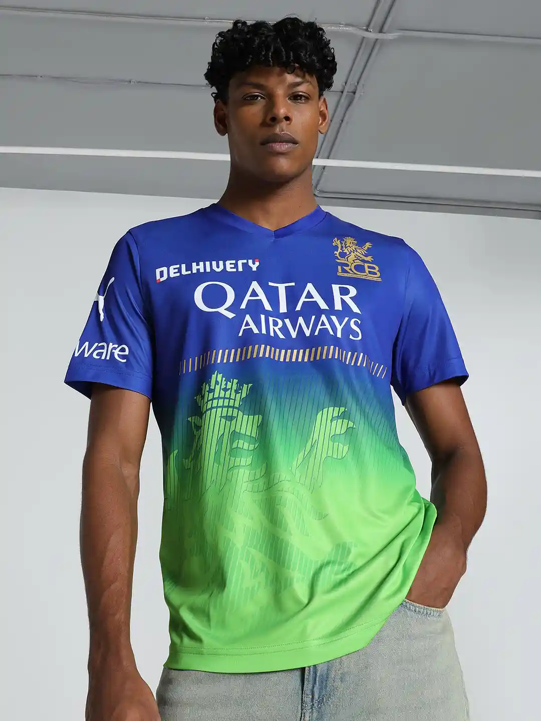 Puma Jersey Rcb Jersey Myntra Puma X RCB 2024 Printed Replica Jersey T-shirt