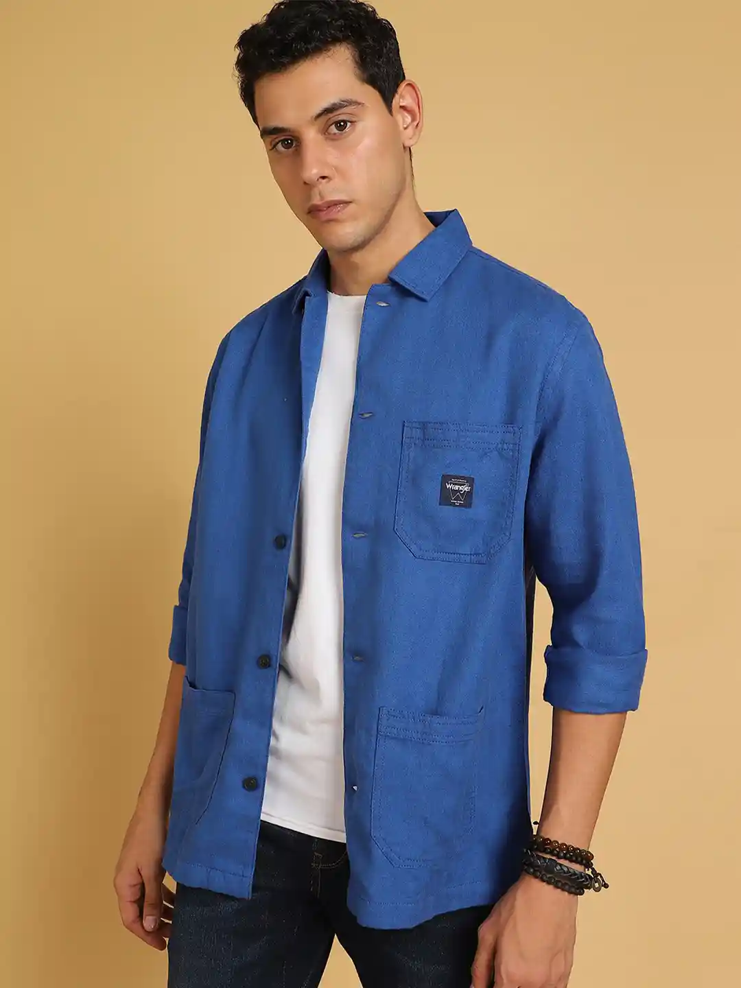 Buy Wrangler Standard Spread Collar Long Sleeves Oversized Casual