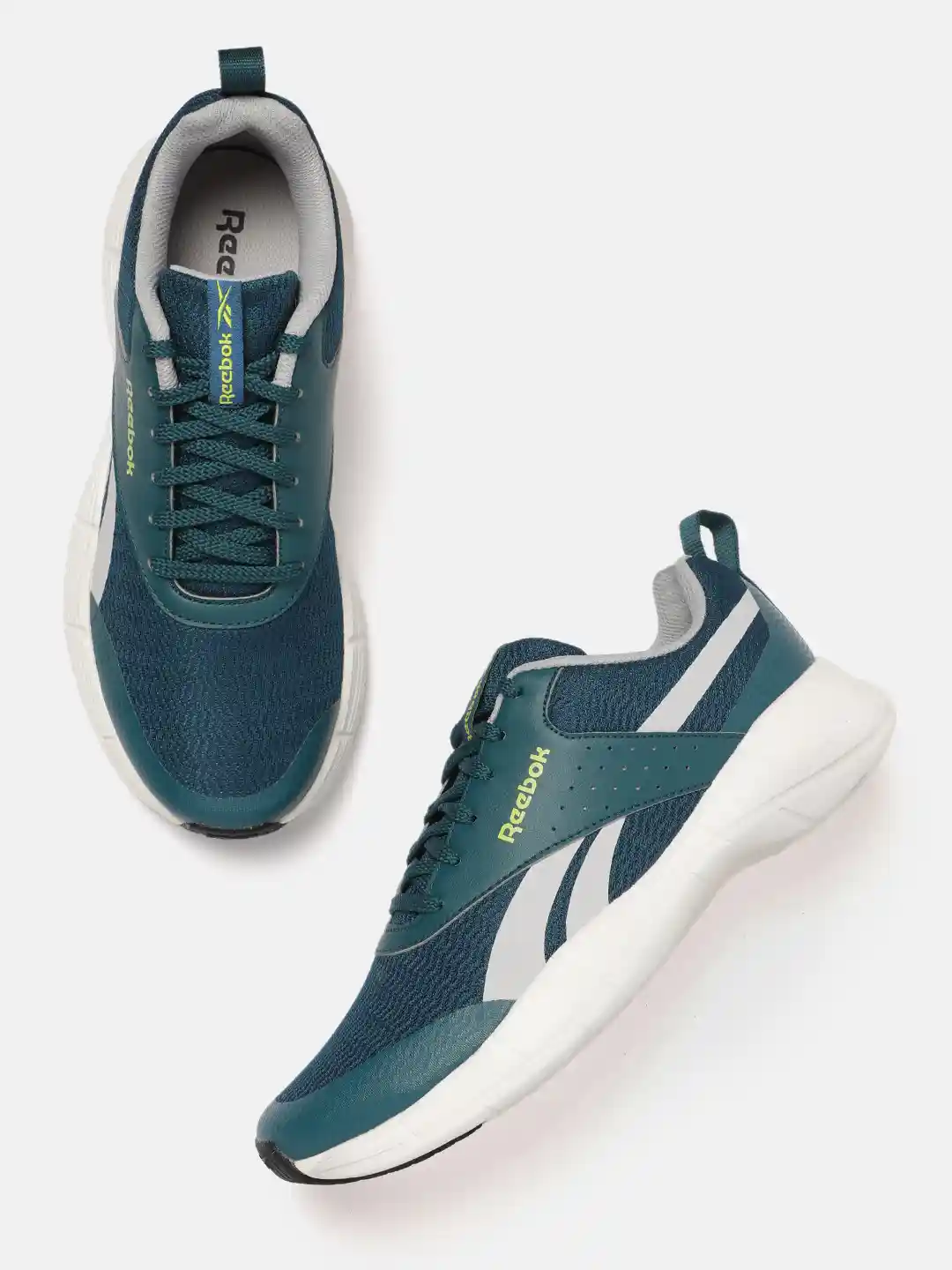 Reebok Men Jet Blast Woven Design Running Storm Shoes