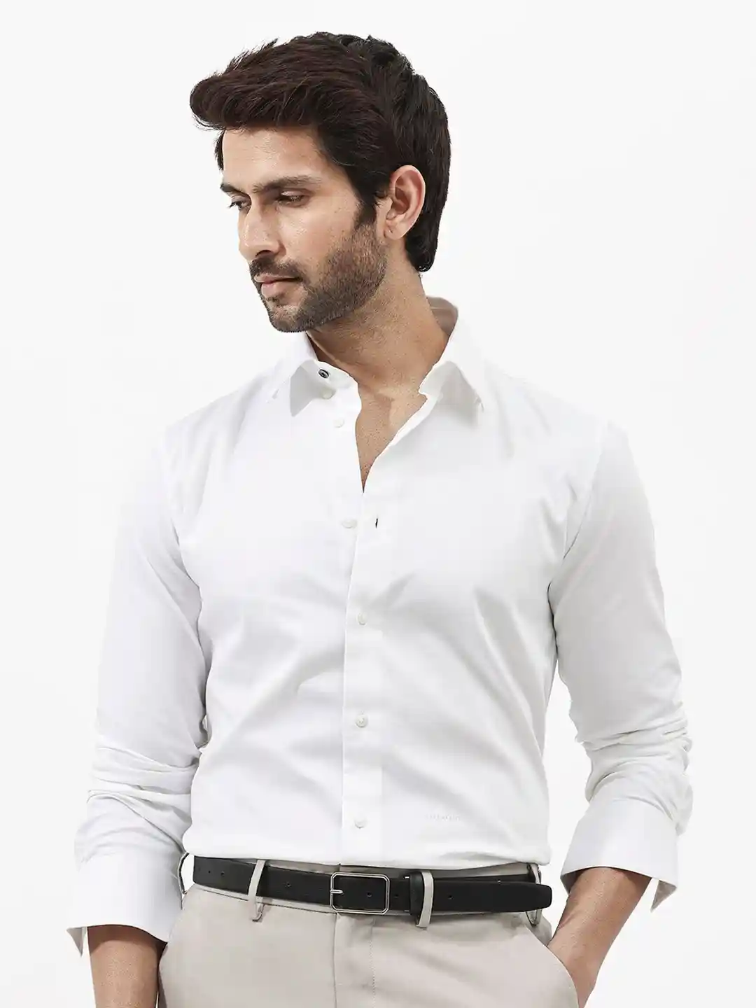 Men’s SideTuck Shirt Buy RARE RABBIT Men Holand Regular Fit Satin Stretch Shirt