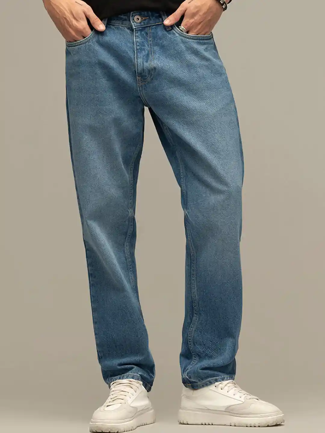 Buy Snitch Men Smart Relaxed Fit Pure Cotton Jeans Jeans for Men