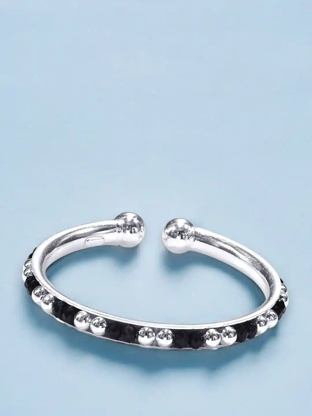 Buy Taraash Infants Set Of Beaded 925 Sterling Silver Bangles