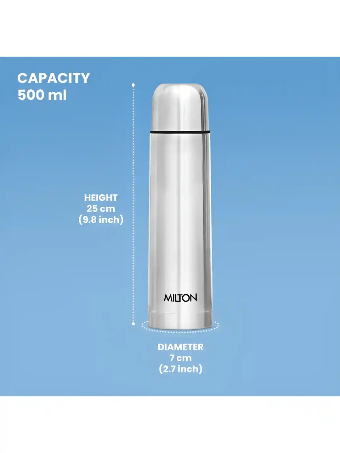 Buy Milton Silver Solid Thermosteel Double Wall Vacuum Water