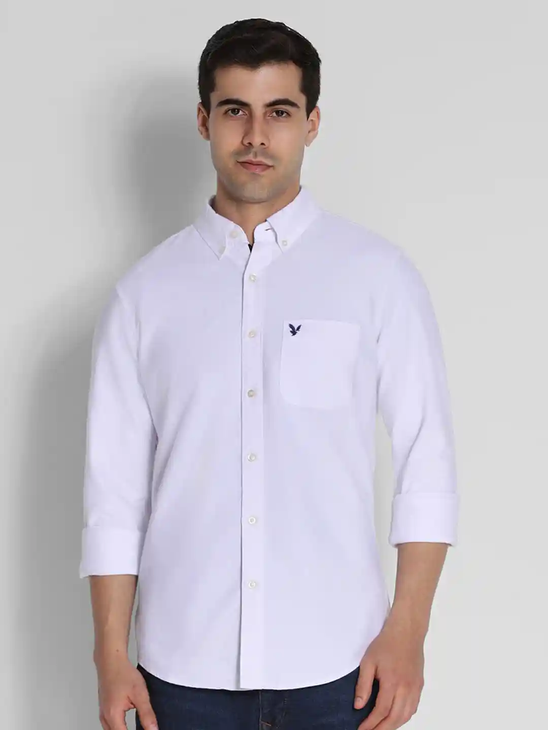 Buy AMERICAN EAGLE OUTFITTERS Slim Fit Oxford Weave Button-Up