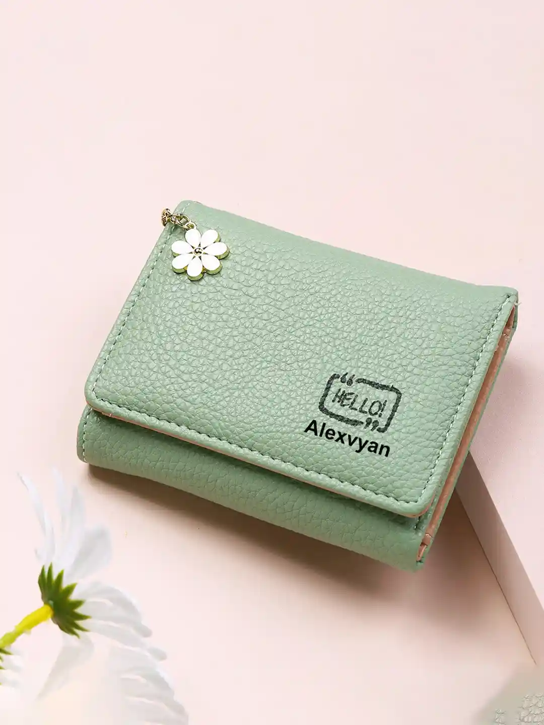 Alexvyan Women's Long Leather Wallet - Camel, 12.8x10.5cm - 3 Pocket Card Organizer, Zipper Compartment, Multi-Function Purse - View #3