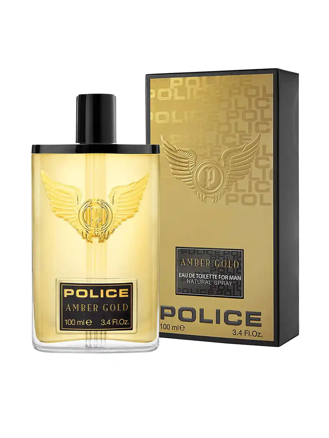 Police Men Amber Gold Long Lasting Eau De Toilette 100ml