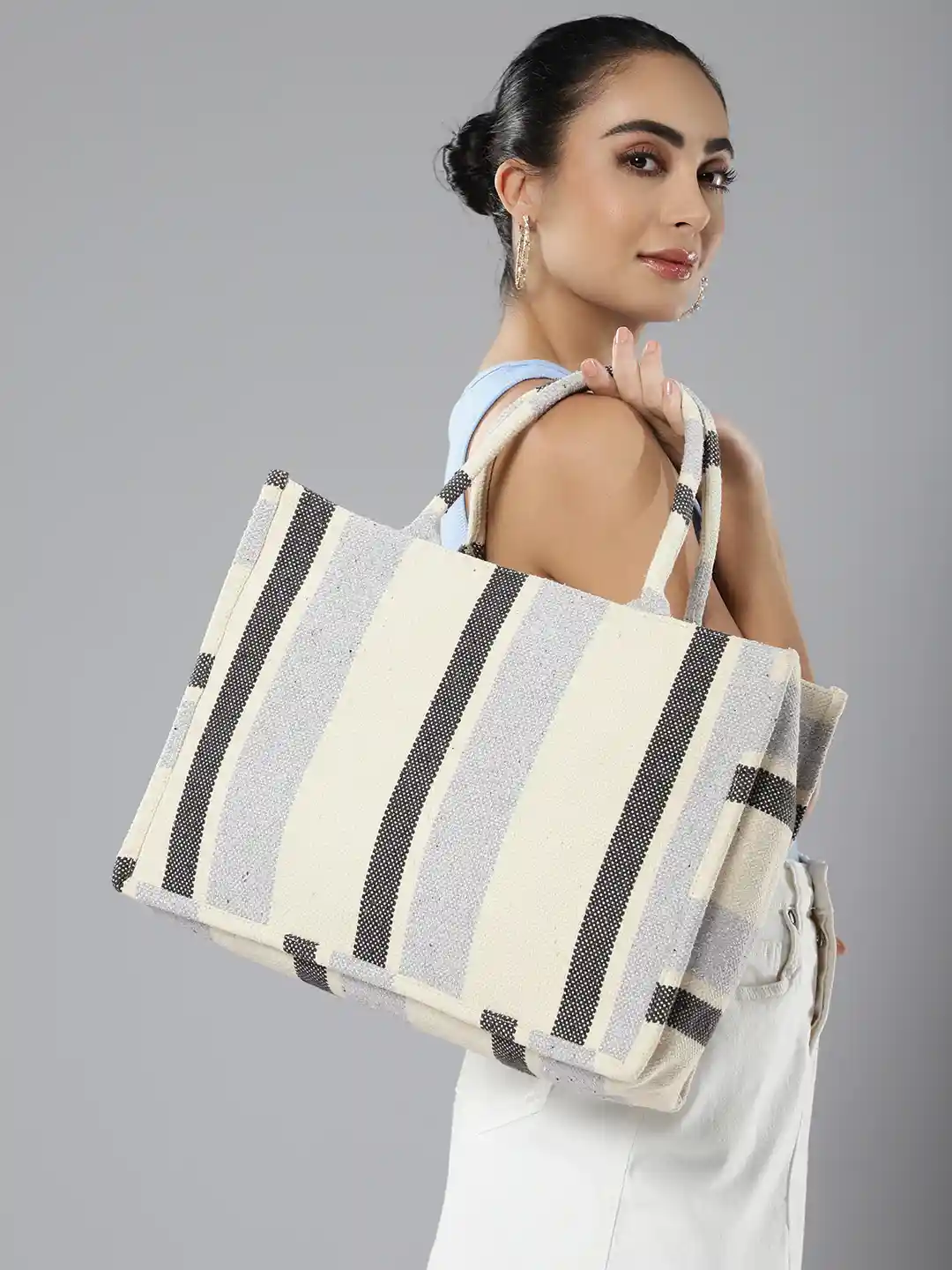 Mast Harbour Colourblocked Oversized Shopper Tote Bag