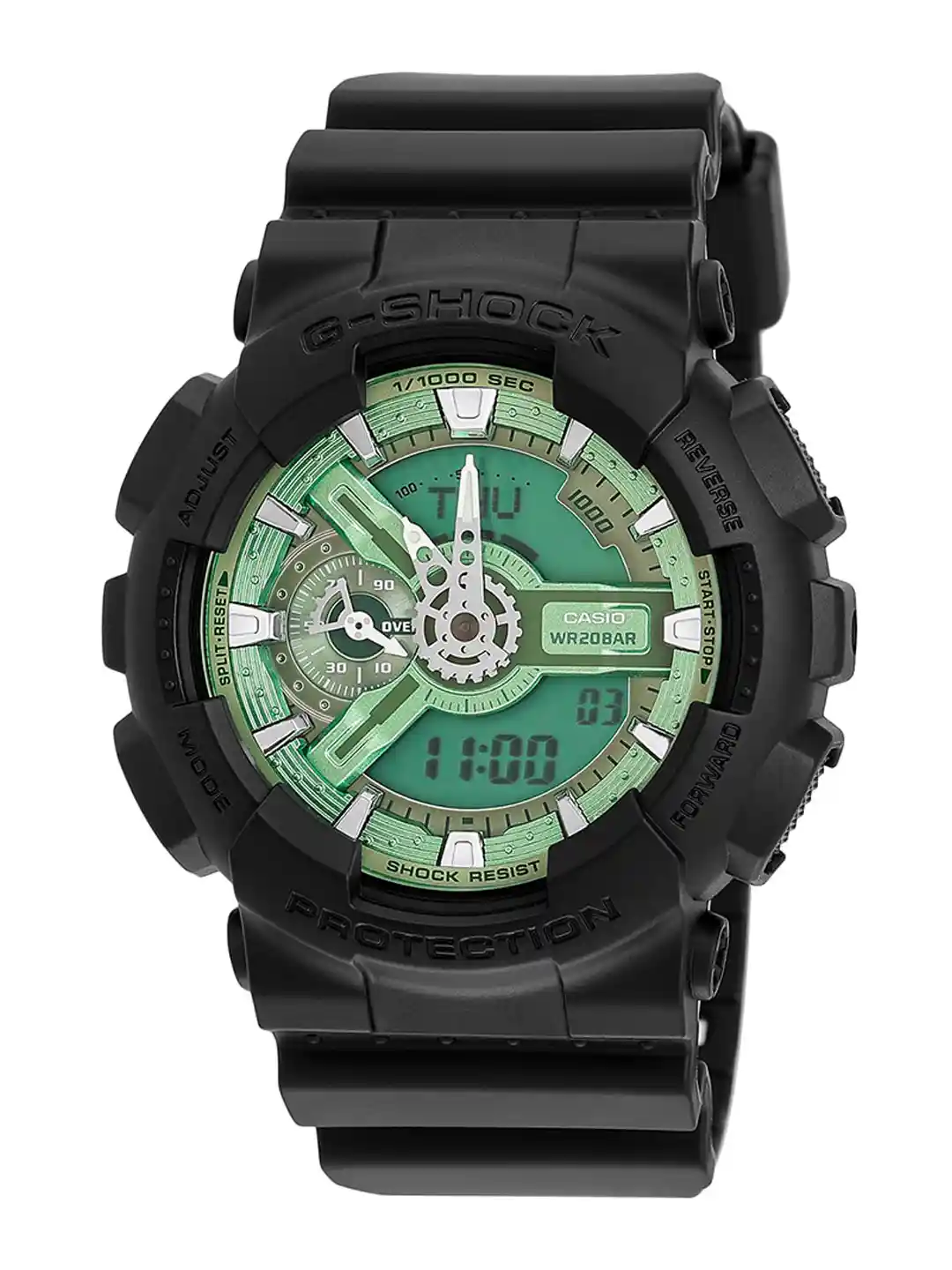 Buy CASIO Men G-Shock GA-110CD-1A3DR Green Analog-Digital Dial
