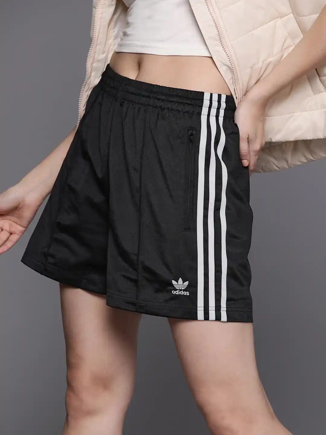 Buy ADIDAS Originals Women Striped Technology Shorts Shorts for