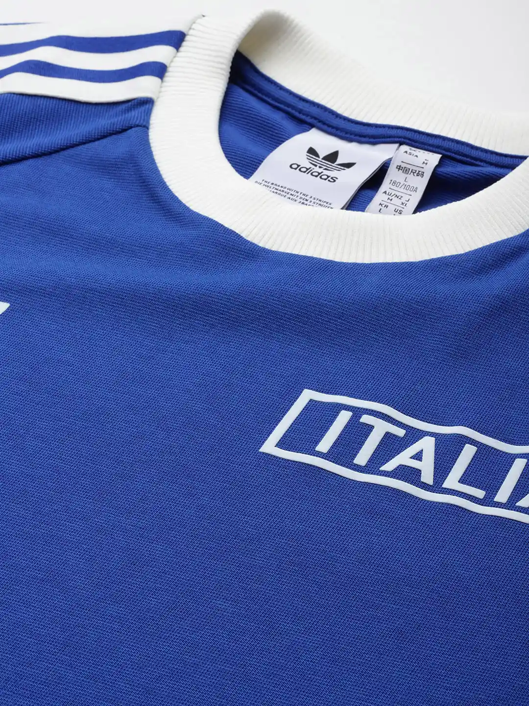 Buy ADIDAS Italy Adicolor Classics 3-Striped Football T-shirt