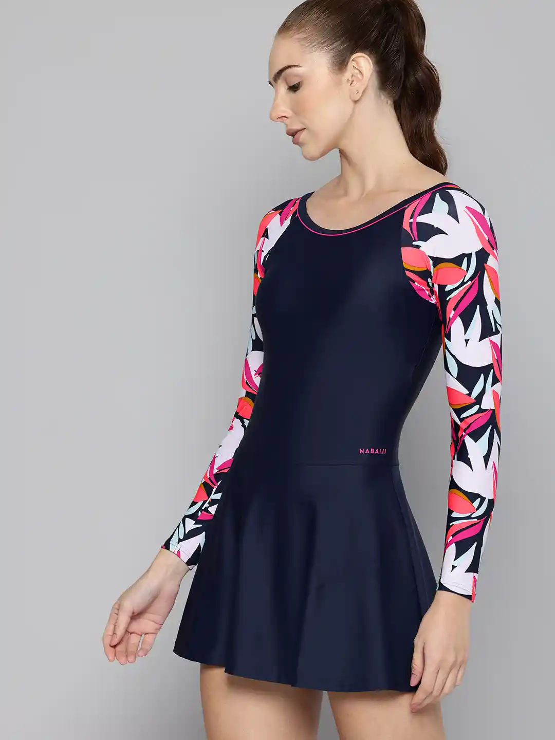 Decathlon Navy Swim Skirt Girls' Swimming Skirt Una Navy