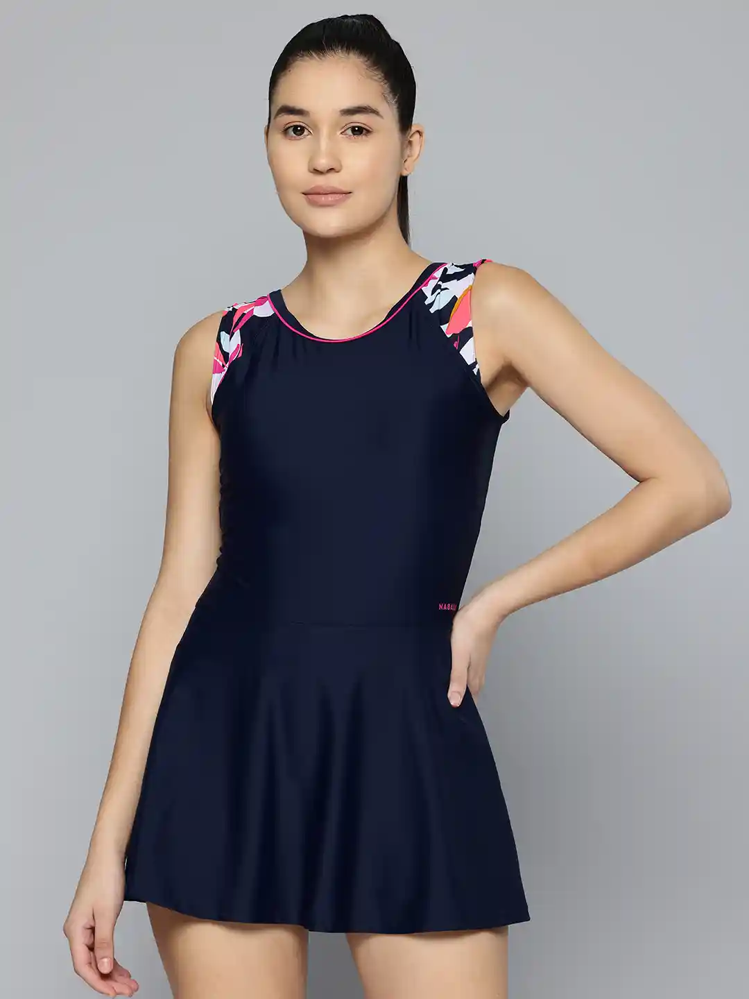 Buy Decathlon NABAIJI Printed Detail Swim Dress With Attached