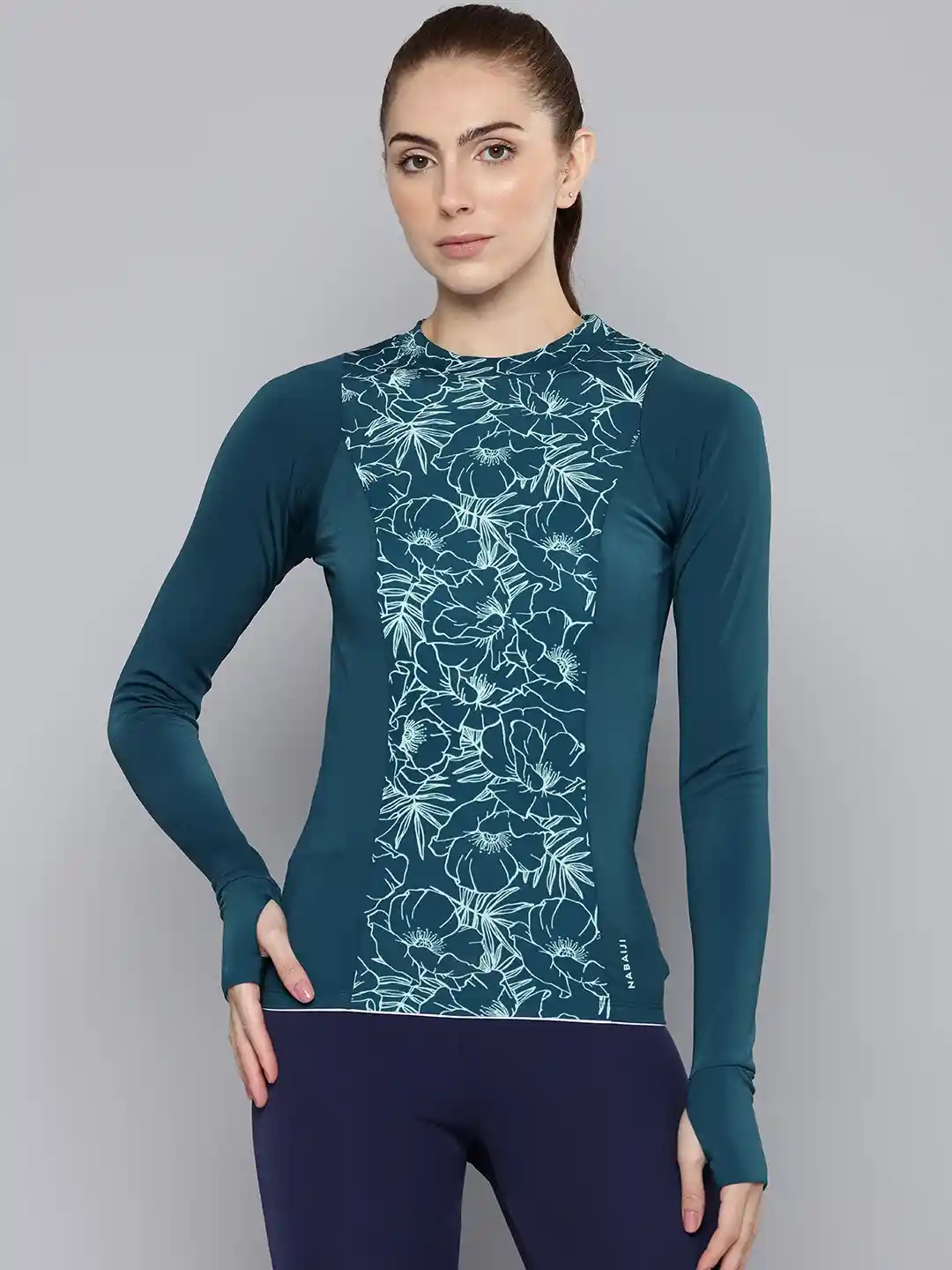 Buy Decathlon NABAIJI Printed Swim T-Shirt Swim Tops for Women