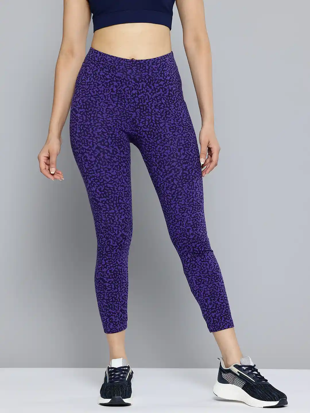 Buy Decathlon DOMYOS Abstract Printed Slim Fit Track Pants Track