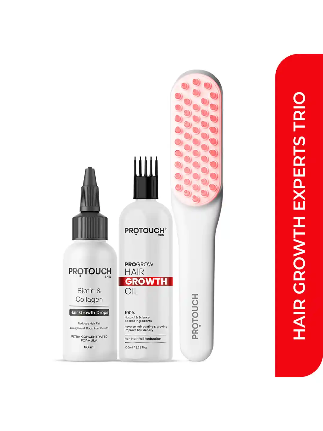 Buy PROTOUCH Set Of 3 Hair Growth Therapy Comb, Hair Growth Serum