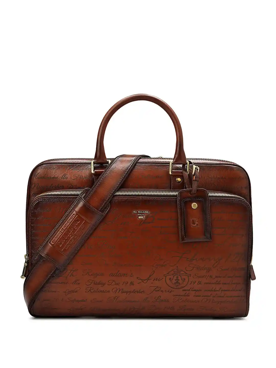 Leather Laptop Bag Buy Da Milano Bags Monogram Leather Laptop Bag