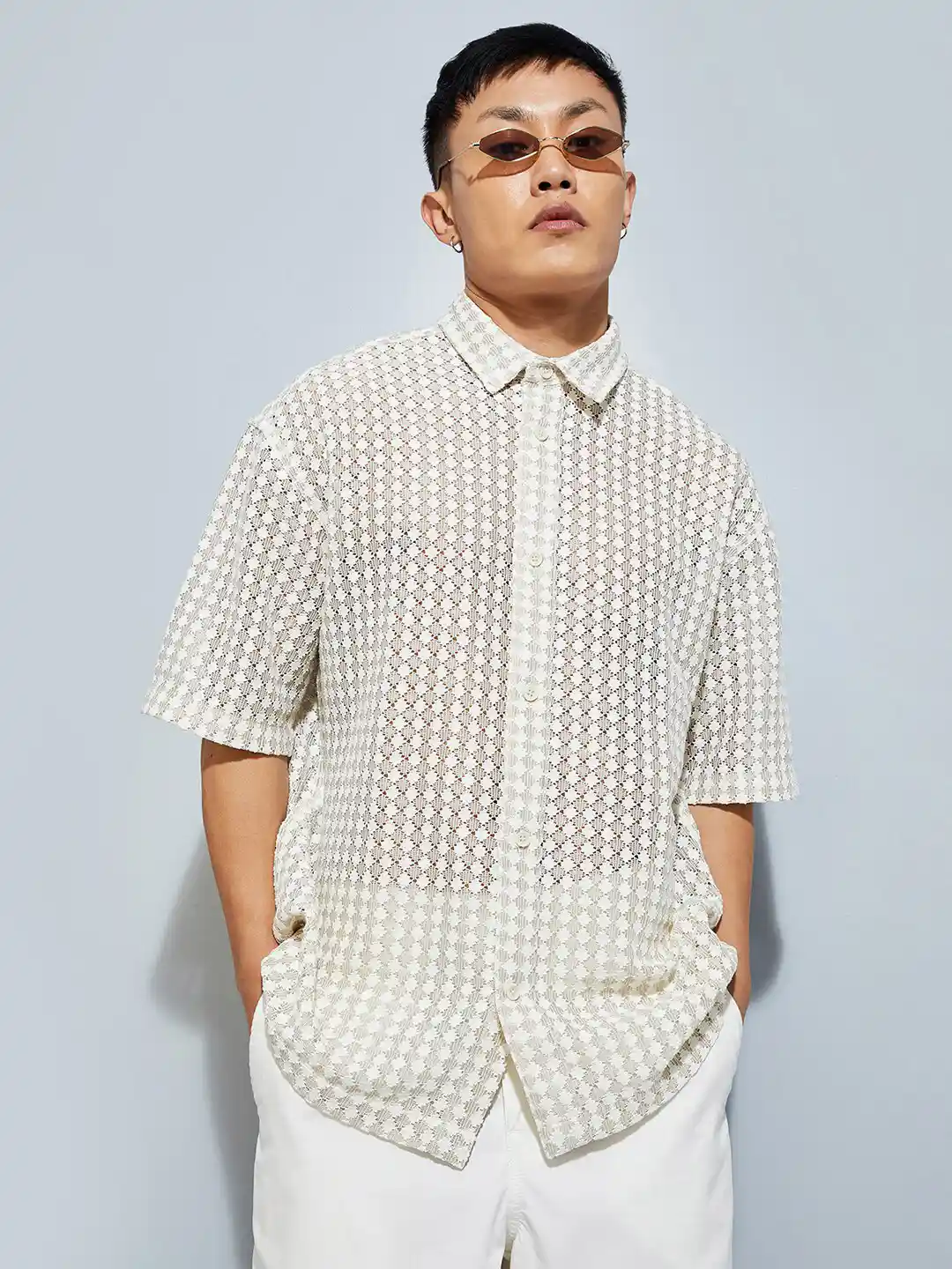 Buy max URB_N Men Oversized Lace Shirt Shirts for Men 28773062