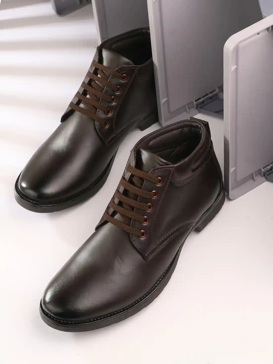 Buy VIV Men Textured Leather Cowboy Boots Boots for Men 28782208