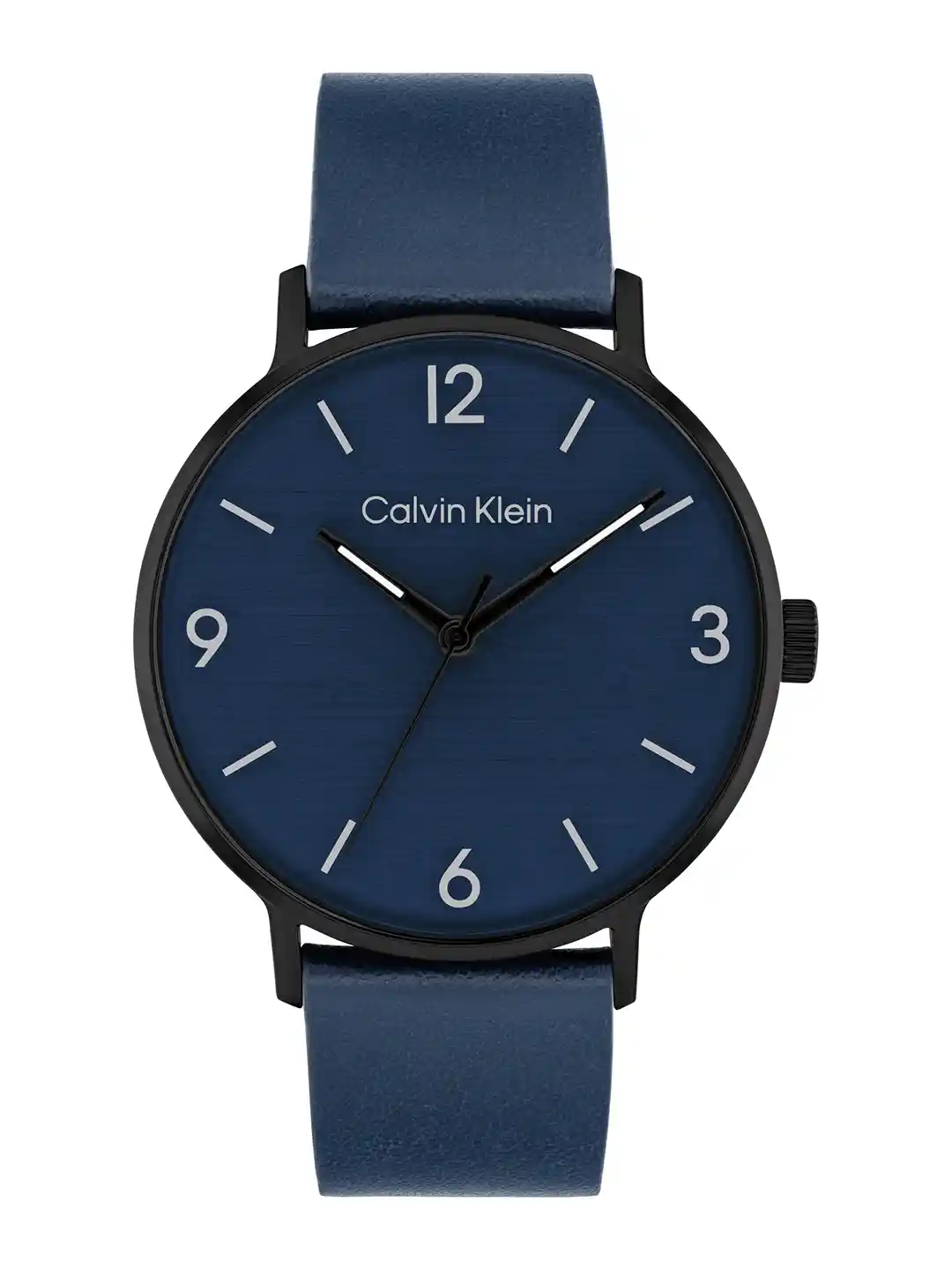 Buy Calvin Klein Men Modern Leather Analogue Watch 25200436-Blue
