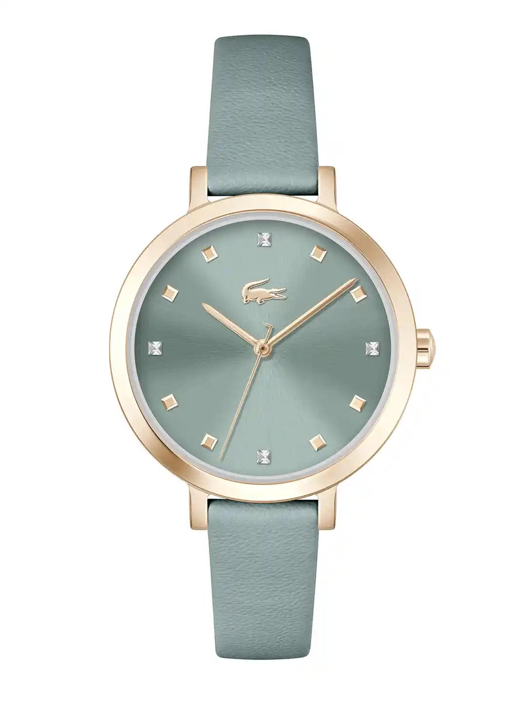 Buy Lacoste Women Embellished Dial Leather Straps Analogue Watch