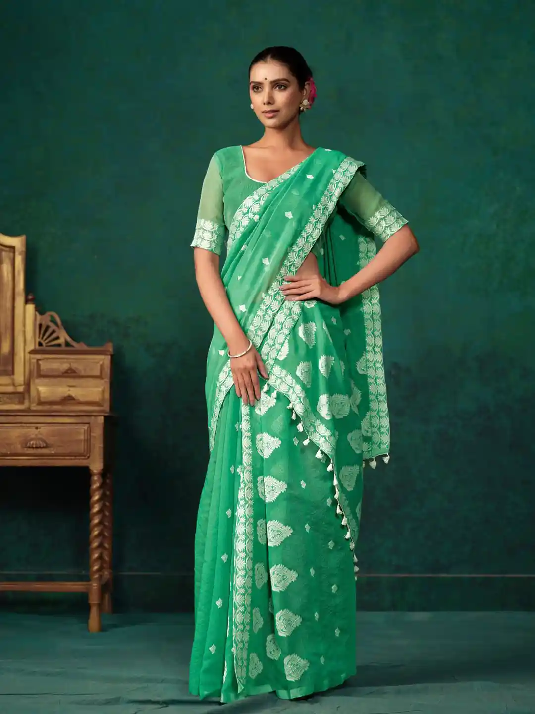 Buy KALINI Assamese Mekhela Chador Saree Sarees for Women - Main Image