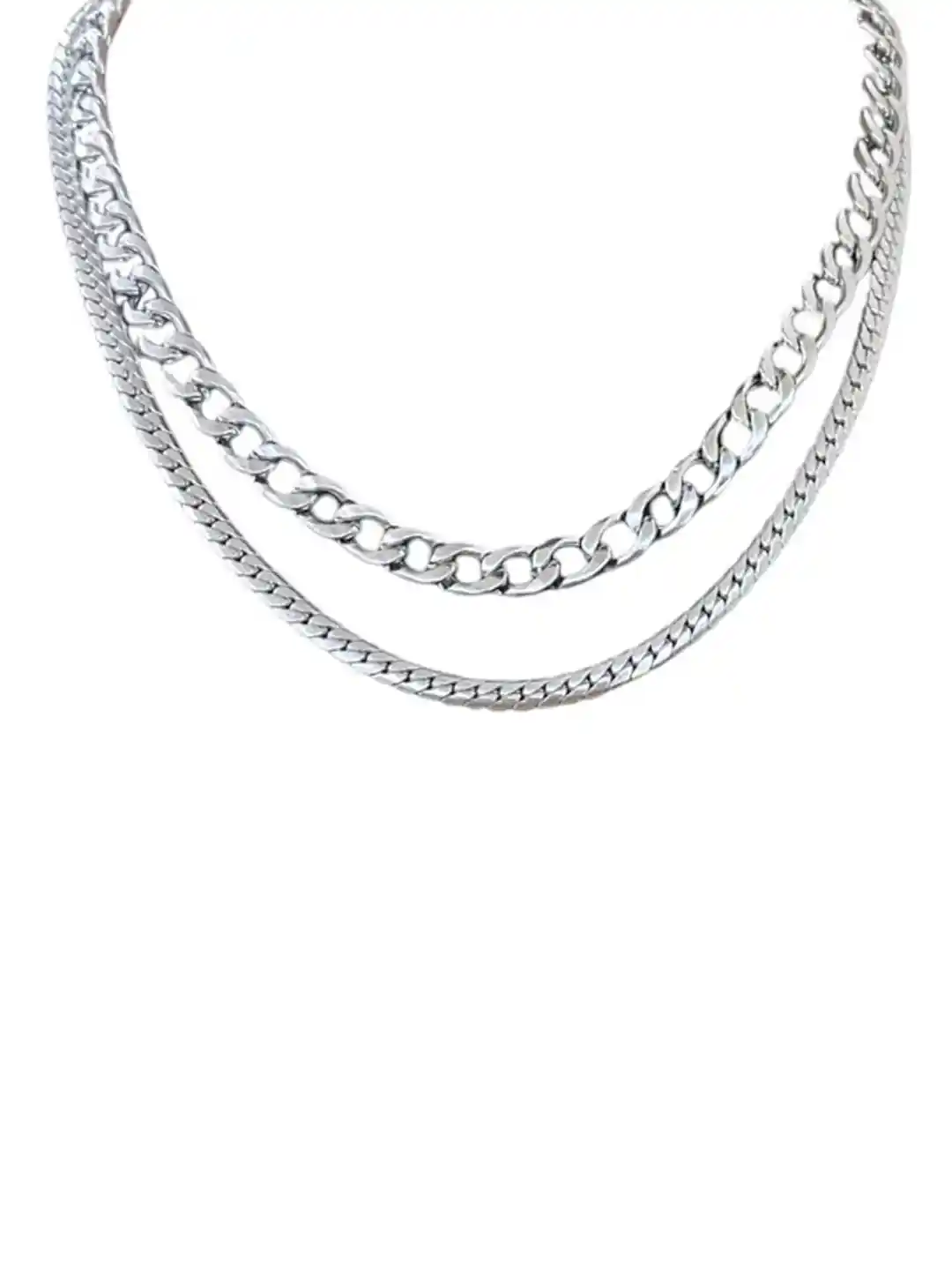 Buy SALVE Men Stainless Steel Chains Combo Set Necklace and