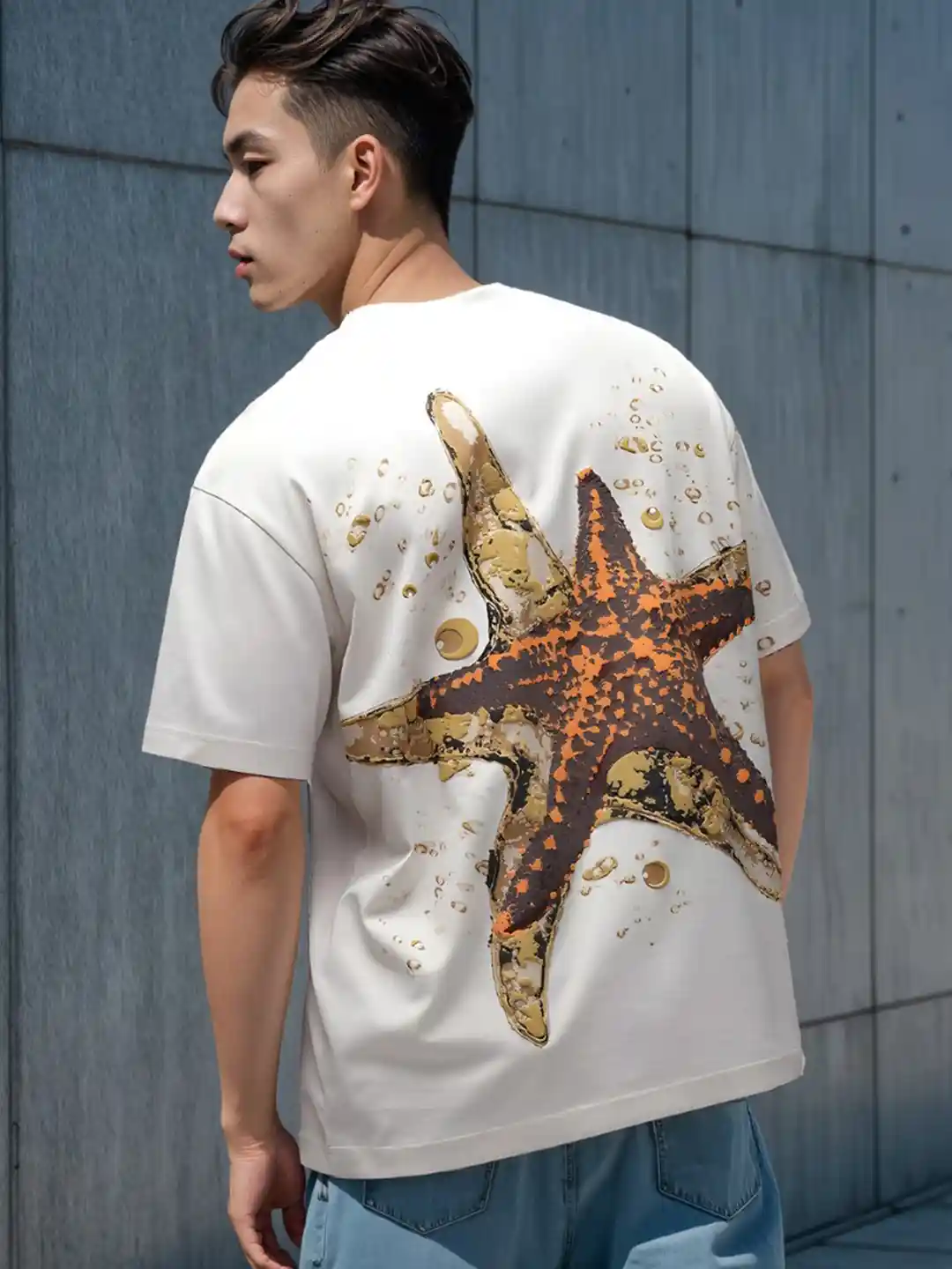 Buy H&M Cotton 3D Graphic Printed T-shirt Tshirts for Men